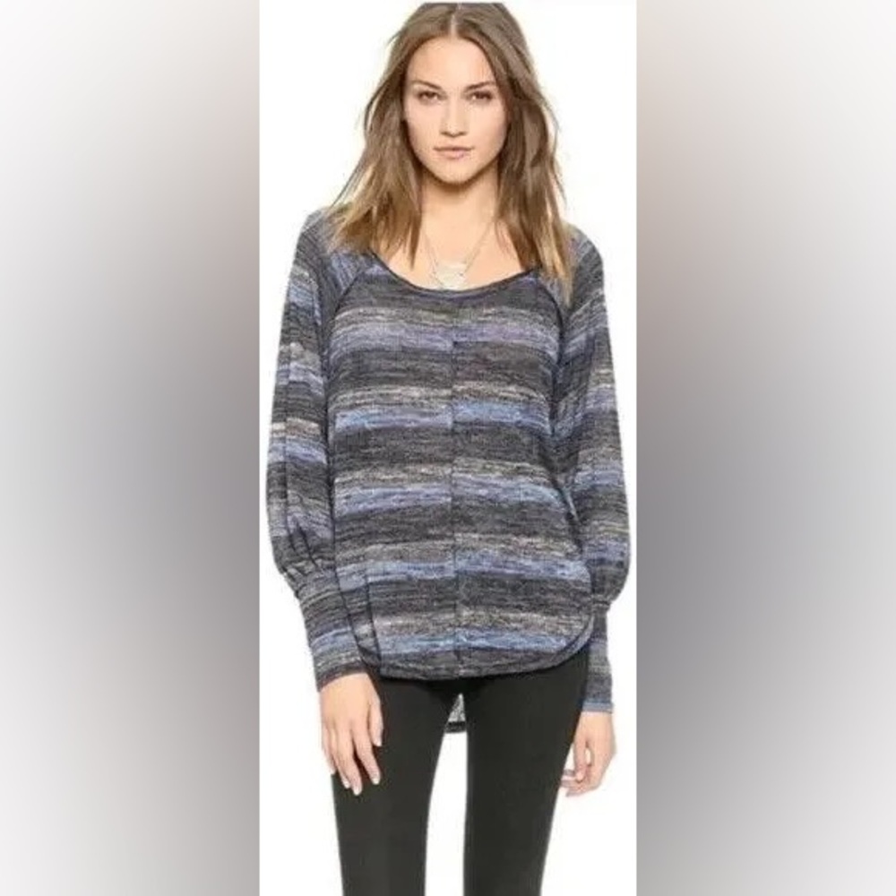 NWOT Free People Carolina Hacci Striped Sweater